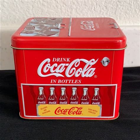 coke metal box 6x3|Coca.